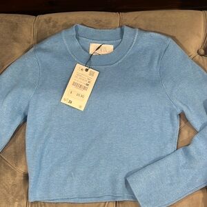 Zara kids shorter sweater NWT